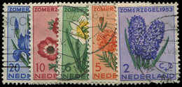 * PAYS-BAS 590/94 : Fleurs, La Série Obl., TB - Used Stamps