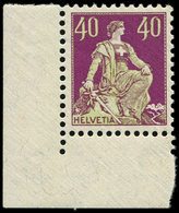 ** SUISSE 123 : 40c. Lilas Et Bistre, Cdf, TB - 1843-1852 Federale & Kantonnale Postzegels
