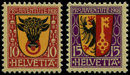 * SUISSE 168/69 : Armoiries, La Série, TB - 1843-1852 Federale & Kantonnale Postzegels