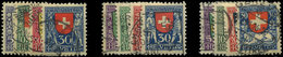 SUISSE 214/17, 218/21 Et 222/25 : Armoiries, Les 3 Séries Obl., TB - 1843-1852 Federale & Kantonnale Postzegels