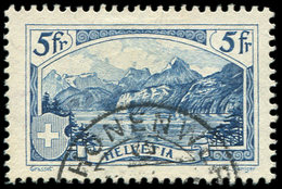 SUISSE 230 : 5f. Bleu, Obl. TB - 1843-1852 Federale & Kantonnale Postzegels