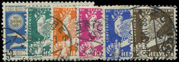 SUISSE 254/59 : La Série Obl., TB - 1843-1852 Timbres Cantonaux Et  Fédéraux