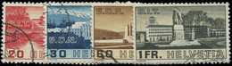 SUISSE 307/10 : La Série Obl., TB - 1843-1852 Federal & Cantonal Stamps