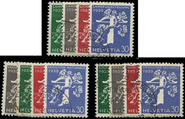 SUISSE 349/53 : Expo De Zurich, La Série Obl., TB - 1843-1852 Federale & Kantonnale Postzegels