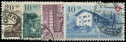 SUISSE 477/80 : La Série Obl., TB - 1843-1852 Federal & Cantonal Stamps