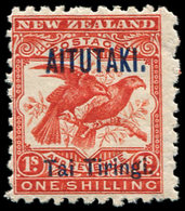 * AITUTAKI 7 : Nouvelle Zélande, 1s. Rouge, TB - Aitutaki