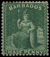 (*) BARBADE 26 : 1/2 Vert, TB - Barbados (1966-...)