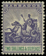 * BARBADE 59 : 2/6 Violet Et Vert, TB - Barbados (1966-...)