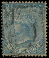 BERMUDES 2 : 2p. Bleu, Obl., TB - Bermudas