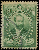 HAWAI Service 1 : 2c. Vert, Obl., TB - Hawaii