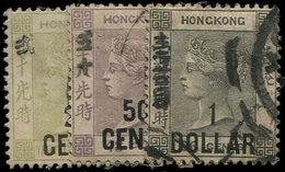 HONG KONG 70 : 30c. Noir Et Vert, Obl., TB - Other & Unclassified