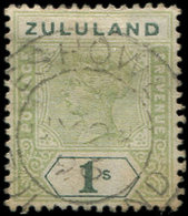 ZOULOULAND 19 : 1s. Vert, Obl., TB - Zululand (1888-1902)