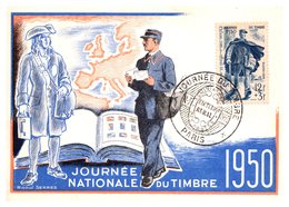France N°863 - Carte Maximum - Journée Du Timbre 1950 - Covers & Documents
