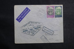 SOUDAN - Enveloppe De Bamako Pour Segou Par 1 Er Vol Alger / Bamako En 1938, Affranchissement Plaisant - L 41184 - Lettres & Documents
