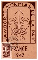 Thème Scoutisme - Jamborée De La Paix - Carte Maximum 1947 - Briefe U. Dokumente