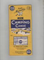 Carte Michelin 1954 Camping Canoe Airstop - Other & Unclassified
