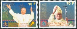 Rwanda Ruanda 1990 Yvertn°  1377-1378  *** MNH Cote 20 Euro  Pape Jean-Paul II Paus Johannes Paulus II - Nuevos