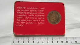 1984 OLYMPIC GAMES Coin XXIII Olympiad LOS ANGELES SARAJEVO Coin Medal Münze Medaille Pièce De Monnaie OLYMPIADE Médaill - Habillement, Souvenirs & Autres