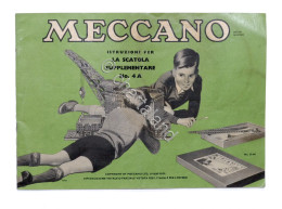 Giocattoli Costruzioni - Meccano Istruzioni Scatola Supplementare N. 4 A - 1955 - Meccano