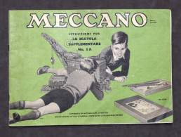 Giocattoli Costruzioni - Meccano Istruzioni Scatola Supplementare N. 5 A - 1955 - Meccano