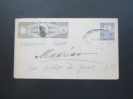 Mexico Ca. 1898 GA Umschlag Express Hidalgo Franco En La Republica Mexicana Expressbrief Nach San Fielipe De Jesus - Mexico