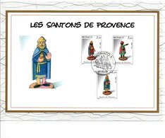 MONACO DOCUMENT FDC SANTONS DE PROVENCE  1995 - Lettres & Documents