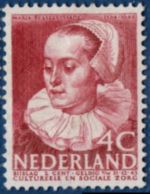 Netherland 1938, Maria Tesselschade, Poet, 1 Value MNH Famous Dutch Persons, Named After A Sunken Ship - Sonstige & Ohne Zuordnung