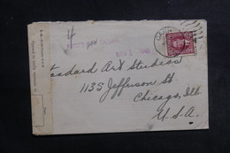 CANADA - Enveloppe Pour Les Etats Unis En 1941 Avec Contrôle Postal, Affranchissement Plaisant - L 41236 - Brieven En Documenten