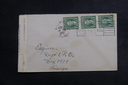 CANADA - Enveloppe De Quebec Pour Les Etats Unis En 1942 Avec Contrôle Postal, Affranchissement Plaisant - L 41238 - Brieven En Documenten