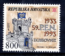 CROATIA 1993 PEN Congress  MNH / **.  Michel 234 - Croatia