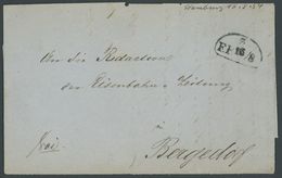 1854, 3 F.P. 16/8 Auf Brief Mit Inhalt Nach Bergedorf, Rückseitiger Ankunftsstempel, Feinst -> Automatically Generated T - Other & Unclassified