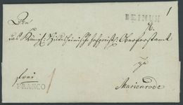 BEINUM, L1 Auf Brief (1820) Mit Inhalt Nach Marienrode, L1 FRANCO, Pracht -> Automatically Generated Translation: "BEINU - Prephilately