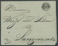 1818, Fuhrmannsbrief Von Lüneburg Nach Langensalza, 2 Verschiedene Zollstempel, Pracht -> Automatically Generated Transl - Prephilately