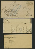 PREUSSEN KARSZYN, 4 Verschiedene Belege Von 1863-69, Dabei 3x Krone-Posthornstempel, Pracht - Other & Unclassified