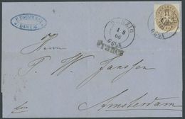1866, 3 Sgr. Hellbraun Mit K2 DANZIG Und L1 Franco Auf Brief Nach Amsterdam, Pracht -> Automatically Generated Translati - Autres & Non Classés