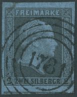 1781 (MARIENBURG) Auf Teils überrandiger 2 Sgr. Schwarz Auf Graublau, Pracht, Gepr. Wasels -> Automatically Generated Tr - Sonstige & Ohne Zuordnung