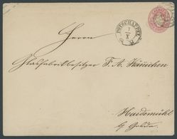 1863, 1 Ngr. Rosa, Format B, Mit Nummernstempel 78 (POTSCHAPPEL) Nach Haidemühl, Feinst, Gepr. Rismondo -> Automatically - Sachsen