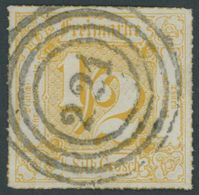 1866,  1/2 Sgr. Gelborange, Zentrischer Nummernstempel 221 (APOLDA), Kabinett, Mi. (150.-) -> Automatically Generated Tr - Other & Unclassified