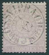 THURN Und TAXIS NDP 13a O, SCHLOSSVIPACH, K1 Zentrisch Auf 1/4 Gr. Hellrotviolett, Feinst (helle Stelle) - Gebruikt