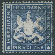 1862, 18 Kr. Blau, Repariert Wie Pracht, Mi. (2800.-) -> Automatically Generated Translation: 1862, 18 Kr. Blue, Repaire - Andere & Zonder Classificatie