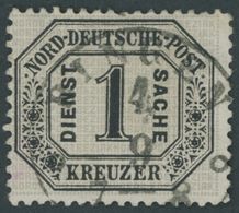 1870, 1 Kr. Schwarz/mattgrau, K1 BINGEN, Feinst (kleine Helle Stellen), Gepr. Mehlmann, Mi. 320.- -> Automatically Gener - Sonstige & Ohne Zuordnung