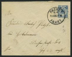 BERLIN B U BRIEF, PACKETFARHT GESELLSCHAFT: 1890, 3 Pf. Blau, Ganzsachenumschlag, Bedarfsbrief, Pracht - Other & Unclassified