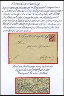 BAHNPOST Bahnpost Mit Federstrichentwertung, 9 Verschiedene Belege Von Ca. 1871-1883, Meist Pracht - Altri & Non Classificati