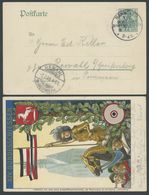 HANNOVER DEUTSCHES BUNDESSCHIESSEN, 6.7.1903, Auf Privatpostkarte PP 27C17, Dazu Diese Auch Ungebraucht Und Prägedruckka - Covers & Documents