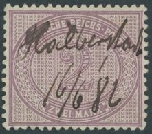1875, 2 M. Lilapurpur, Handschriftlich HALBERSTADT, Pracht -> Automatically Generated Translation: 1875, 2 M. Lilac Purp - Other & Unclassified
