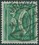 Dt. Reich 181 O, 1922, 30 Pf. Opalgrün, Wz. 2, Pracht, Gepr. Peschl, Mi. 420.- - Gebruikt