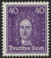 Dt. Reich 395 **, 1926, 40 Pf. Leibniz, Normale Zähnung, Pracht, Mi. 160.- - Autres & Non Classés