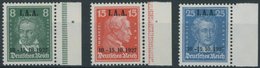 Dt. Reich 407-09 **, 1927, I.A.A., Postfrischer Prachtsatz, Mi. 240.- - Andere & Zonder Classificatie