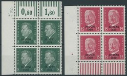 Dt. Reich 444/5 VB **, 1930, Rheinland In Eckrandviererblocks, Postfrisch, Pracht - Sonstige & Ohne Zuordnung