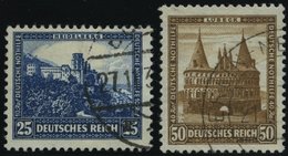 Dt. Reich 461/2 O, 1931, 25 Und 50 Pf. Nothilfe, 2 Prachtwerte, Mi. 140.- - Sonstige & Ohne Zuordnung